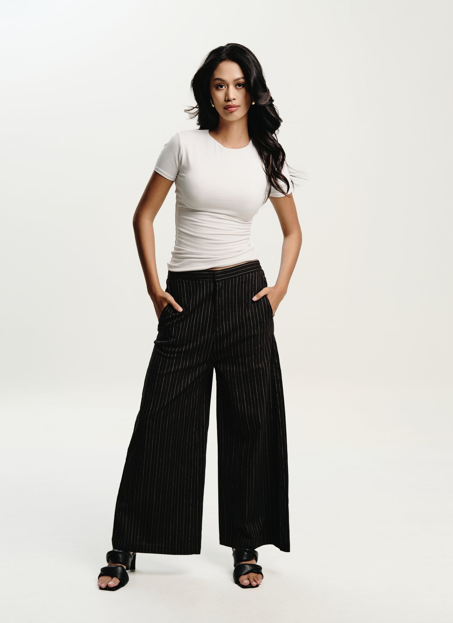 Ebony Wide Leg Trousers