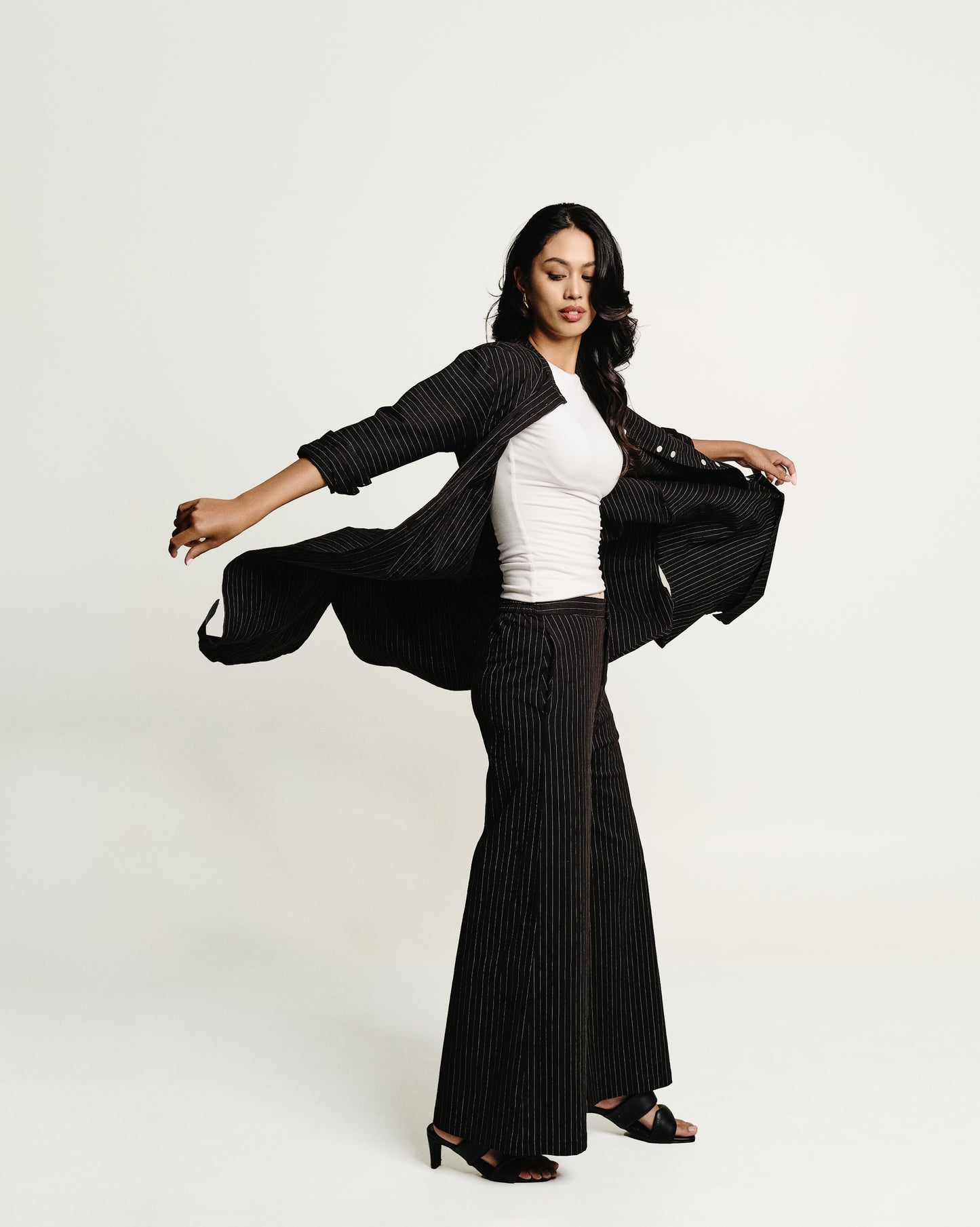 Ebony Wide Leg Trousers