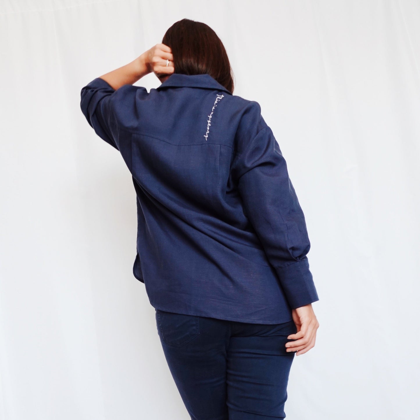 Rowling Shirt in Navy Blue