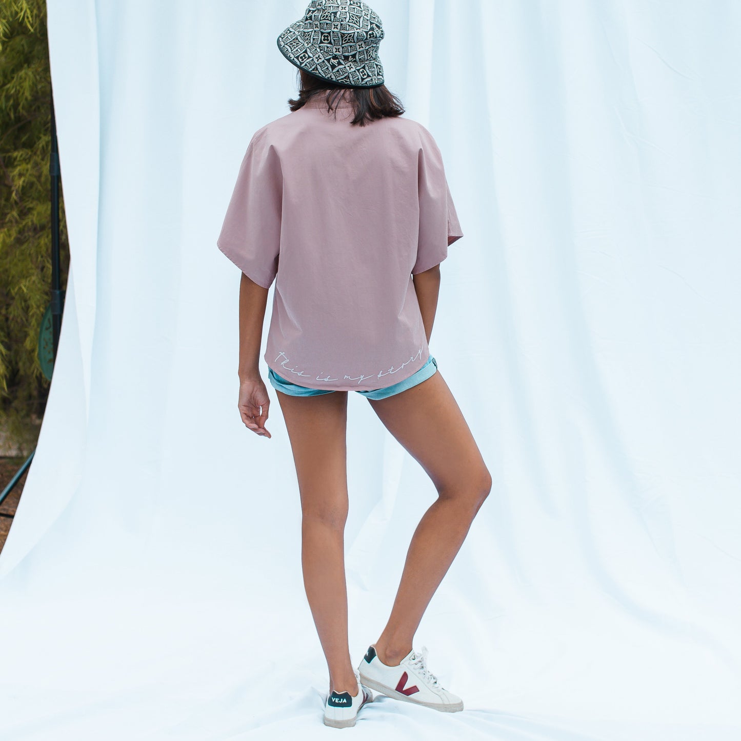 Agatha Blouse in Blush Pink
