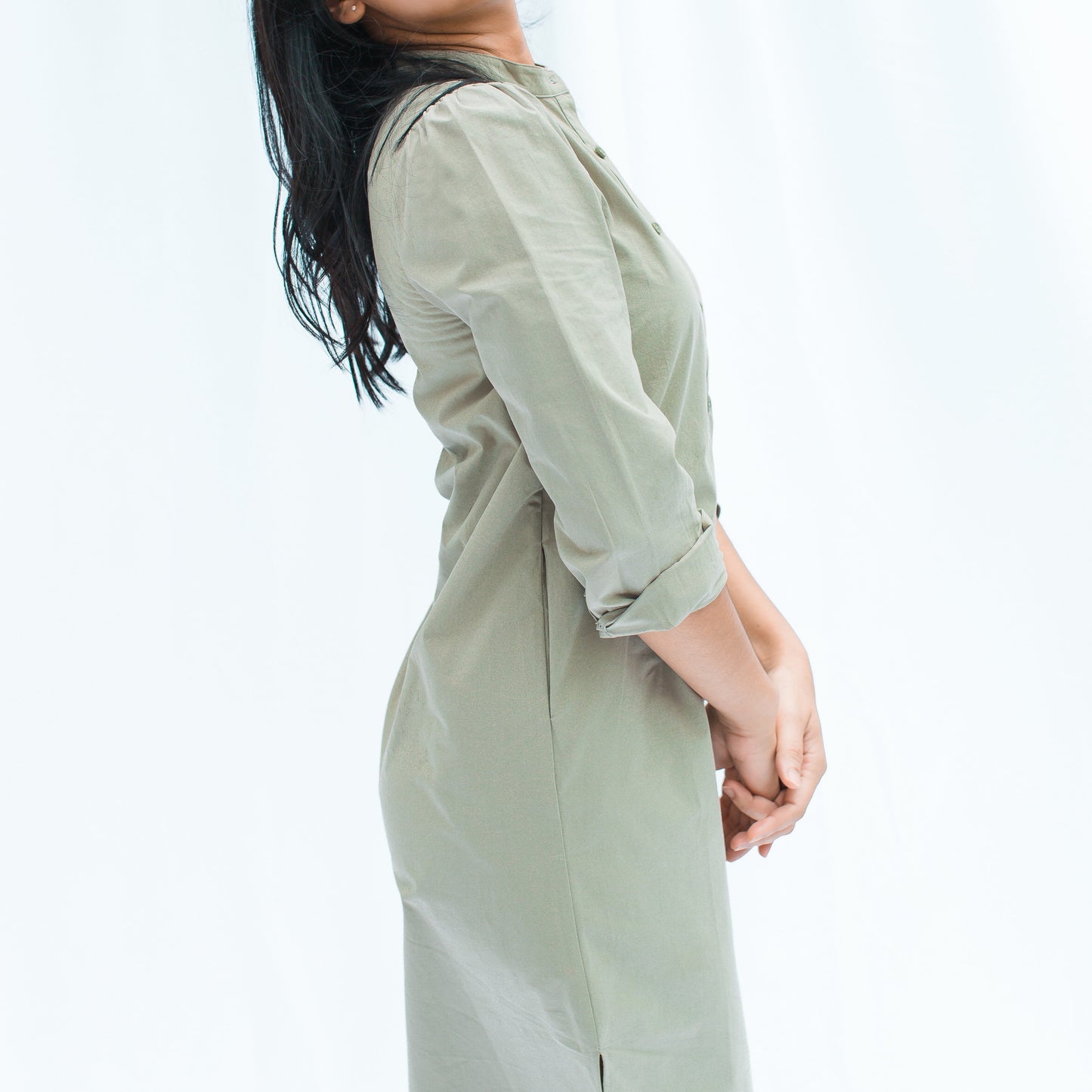 Jane Dress in Sage Green